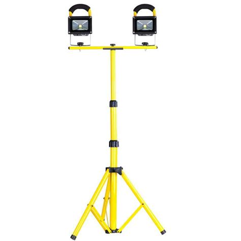 10w Rechargeable Led Flood Light Camp Work Emergency Lamp Tripod Stand