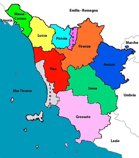 Cartina Toscana Dettagliata Mappa Geografica E Politica Cartina Online