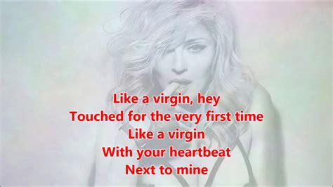 Like A Virgin Madonna Letra Lyrics Youtube
