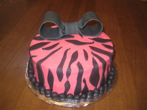 Zebra Print Cake