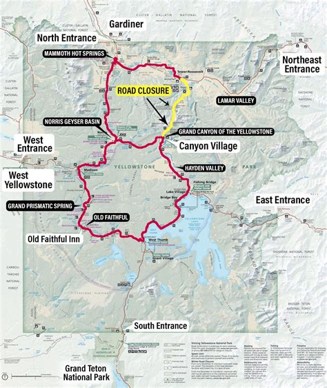 Yellowstone Map Apple Trekkers