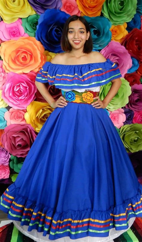 Mexican Dress With Top Handmade Beautiful Frida Kahlo Style Etsy