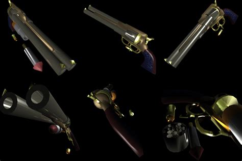 Steampunk Multi Barrel Revolver Liberated Pixel Cup