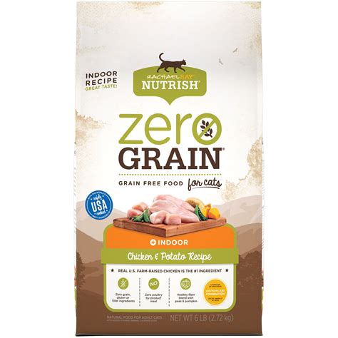 If desired, rachael ray™ nutrish® zero grain salmon, sweet potato & pea recipe can be fed moistened. Rachael Ray Nutrish Zero Grain Natural Dry Cat Food, Grain ...