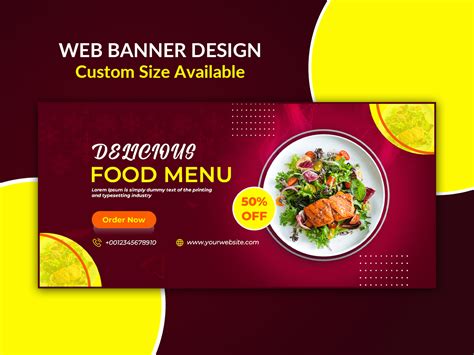 Food Web Banner Design By Gfxsabina On Dribbble