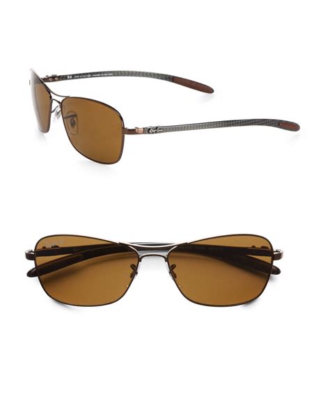 Ray Ban Aviator Sunglasses 0rb4253 In Brown For Men Lyst
