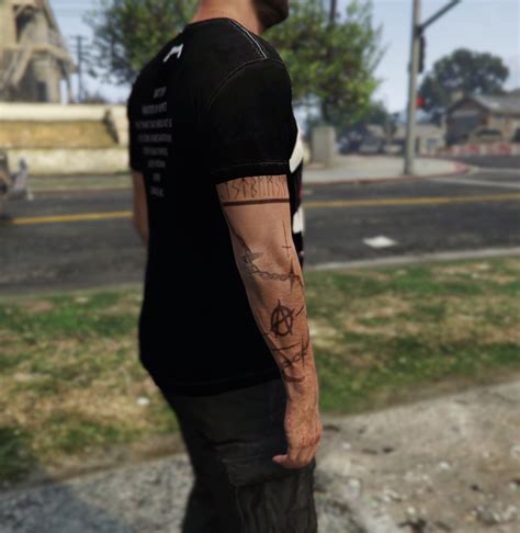 Скачать Brutal tattoos for T right arm v1 1 Файлы для GTA 5 GTA