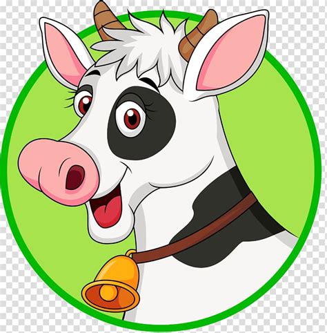Smiling Cow Illustration Cattle Cartoon Cows Transparent Background