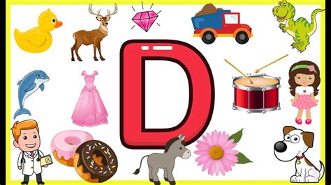 Letter D Things That Begins With Alphabet D Words Starts With D Objects