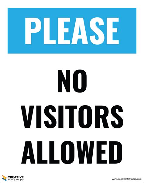 Please No Visitors Allowed Poster