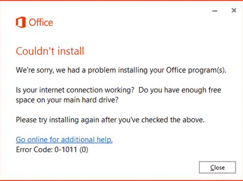 Solutions For The Error Code For Microsoft Office