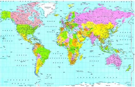 Printable World Atlas Map