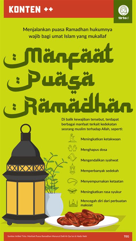 Manfaat Puasa Ramadhan Menurut Dalil Al Qur An Hadis Nabi
