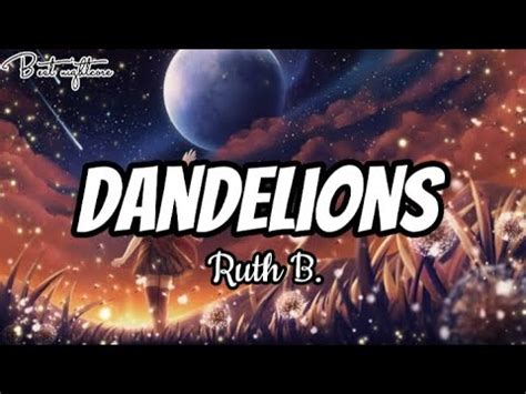 Ruth B Dandelions Lyrics I Nightcore YouTube