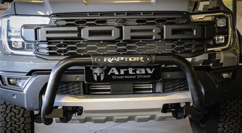 Ford Ranger Raptor Nudge Bar Next Gen 2023 Stainless Black Premium
