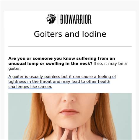 Goiters And Iodine Biowarrior Nutrition