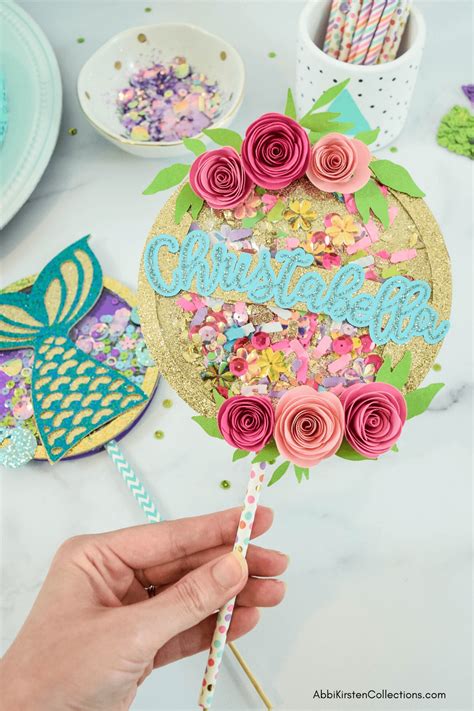Create Stunning Diy Confetti Shaker Cake Toppers With Your Cricut Machine