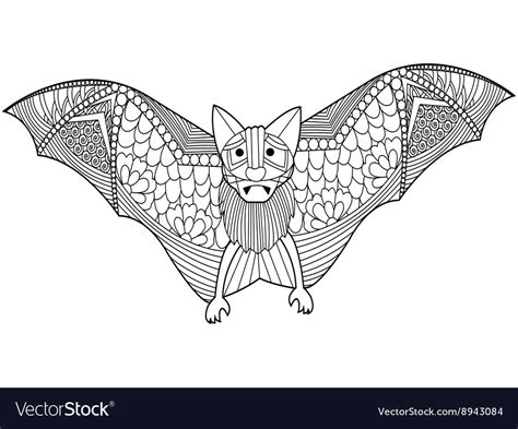Bat Coloring Pages For Adults