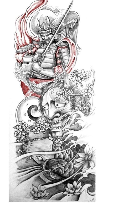 Tribal Flower Temporary Tattoo Design 2x2 Inch Etsy Canada Samurai