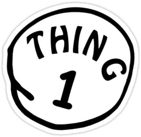 Download Hd Thing 1 And Thing 2 Logo Transparent Png Thing 1 And 2