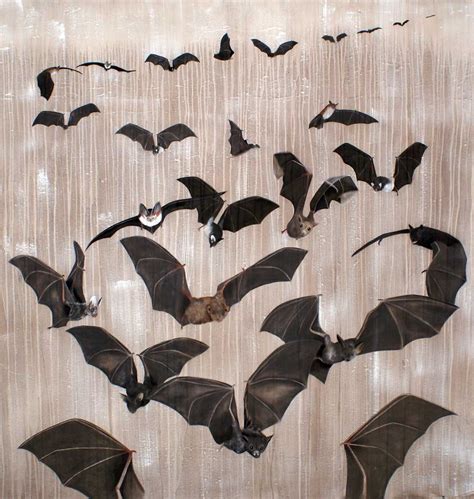 Bats Bats Flight Of Bats Contemporary Animal Paint