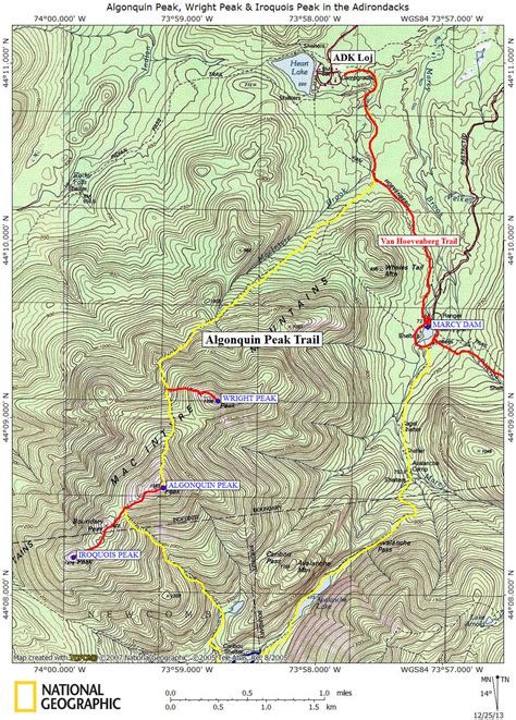 Adirondack High Peaks Trail Map Maps Catalog Online