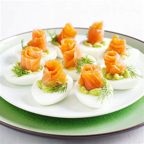 Recette Oeufs mimosas au saumon fumé et asperges