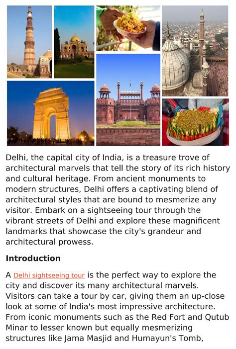 Unveiling the Rich Tapestry of Delhi's Historical Wonders - Hillw
