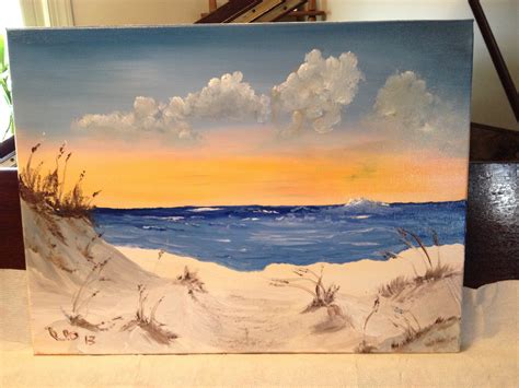 Landscape Beach Oil Painting Ubicaciondepersonascdmxgobmx
