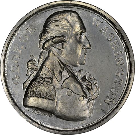 1789 Twigg Washington Medal Baker 65 White Metal
