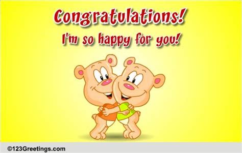 Say Congratulations Free For Everyone Ecards Greeting Cards 123
