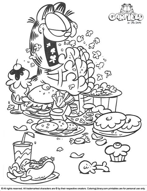 Garfield Coloring Book Coloring Library