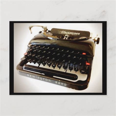 Vintage Typewriter Postcard Remington Rand
