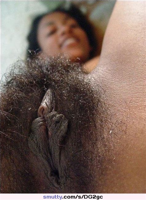 Ebony Hairy Pussy Closeup