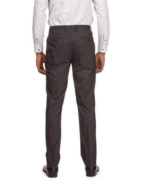 dark grey essential slim fit suit trousers burton uk