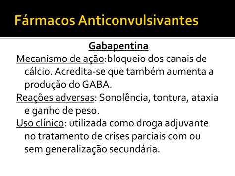 Anticonvulsivantes Para Que Serve