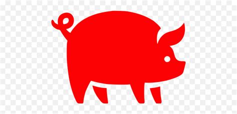 Red Pig Icon Free Red Animal Icons Transparent Pig Icon Pngpig