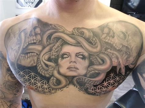 29 Best Medusa Chest Tattoos Tattoo Designs
