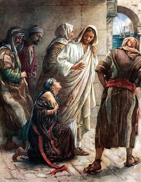 Jesus Heals The Woman Jesus Christ Images Bible Pictures Miracles