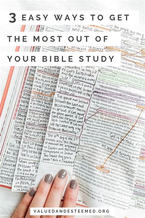 3 Easy Steps To Get The Most Out Of Your Bible Study Bible Study