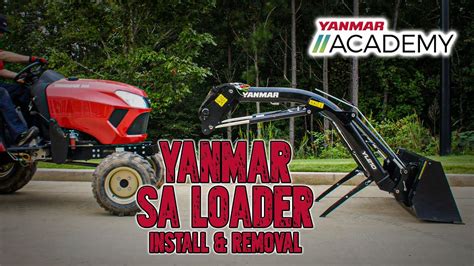 Yanmar Sa Series Tractor Loader Removal And Install Youtube