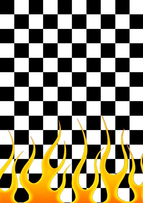 Find the best aesthetic wallpapers on wallpapertag. Checkered flames (one side) wallpaper, made by @NastyZen ...