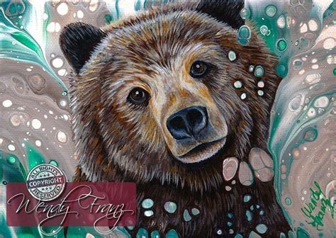 Grizzly Bear Bear Paintings Art Painting