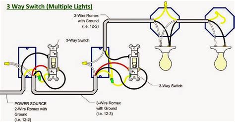3 Way Switch Wiring With Multiple Lights