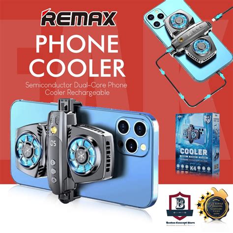 Remax K4 Rf T1 Semiconductor Dual Core Phone Cooler Rechargeable