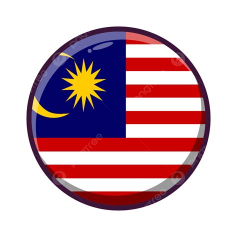 Gambar Bendera Negara Bulat Malaysia Bulat Bendera Malaysia Png Dan