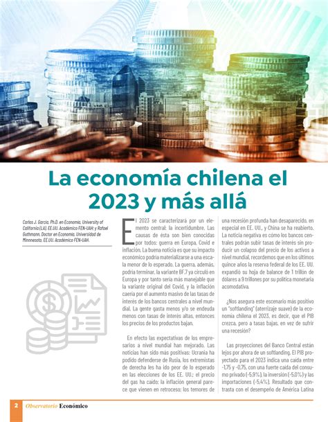 La Economía Chilena El 2023 Y Más Allá Facultad De Economía Y Negocios
