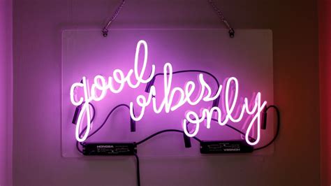 Download Wallpaper 1366x768 Neon Sign Inscription Text