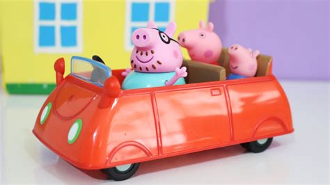 Carro Da Peppa Pig Toy Red Car Unboxing Review Toysbr Brinquedos E