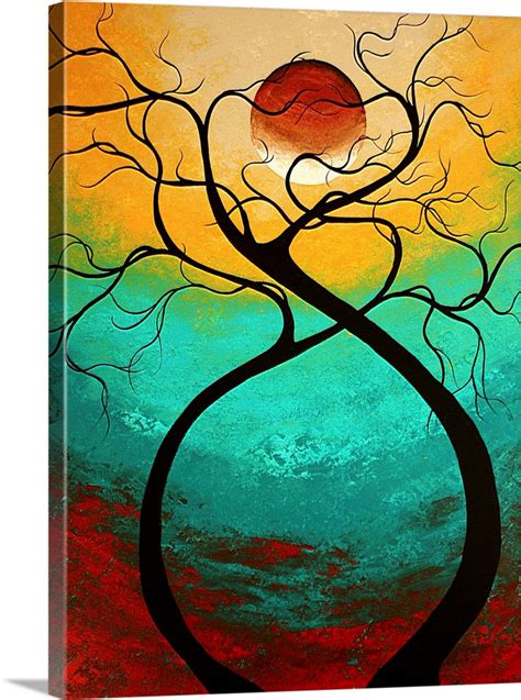 Twisting Love Abstract Contemporary Art Wall Art Canvas Prints